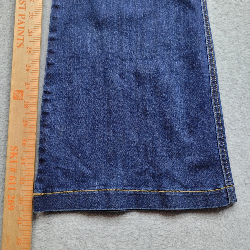 Spanx Flare Jeans Womens XL Midnight Shade Blue Pull On Denim 20327R - Picture 2 of 8